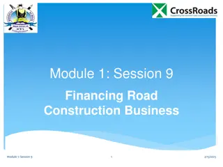 Capital Needs and Financing Options for Construction Business