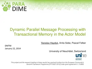 Dynamic Parallel Message Processing with Actor Model