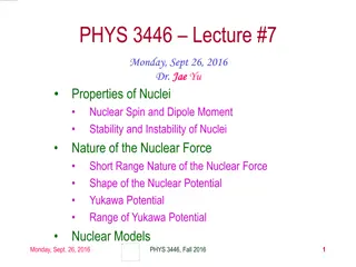 Nuclear Properties: Spins, Magnetic Moments & Forces