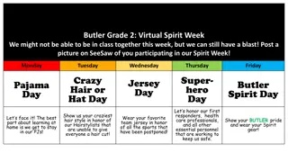 Butler Grade 2 Virtual Spirit Week