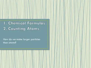 1. Chemical Formulas 2. Counting Atoms