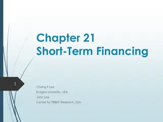 Chapter 21  Short-Term Financing