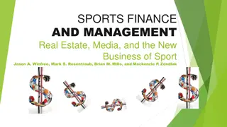 SPORTS FINANCE AND MANAGEMENT