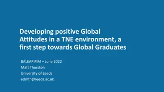 Developing Positive Global Attitudes in TNE Environment Towards Global Graduates