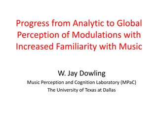 Progress from Analytic to Global Perception of Modulations