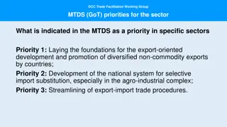 Trade Facilitation Working Group Priorities and Development Partners Interventions