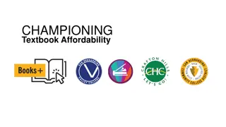 Championing Textbook Affordability Program