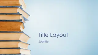 Title Layout