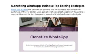 Monetizing WhatsApp Business Top Earning Strategies