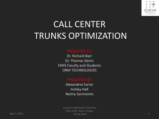 CALL CENTER TRUNKS OPTIMIZATION