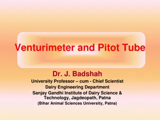 Venturimeter and Pitot Tube