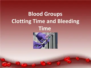 Blood Groups, Clotting & Bleeding Times in Lab