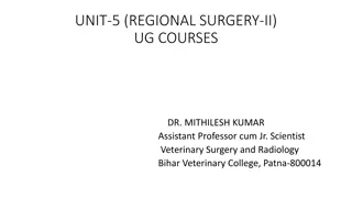 Regional Surgery-II in Veterinary Science at Bihar Veterinary College