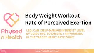 Body Weight Workout Rate of Perceived Exertion