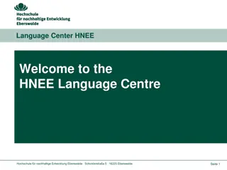 Welcome to the  HNEE Language Centre