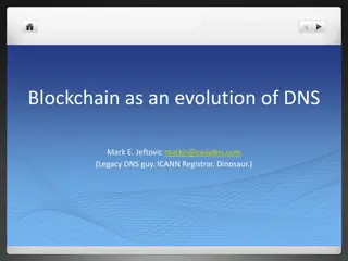 Blockchain as an evolution of DNS