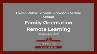 Lowell Public Schools - Robinson Middle School Family Orientation