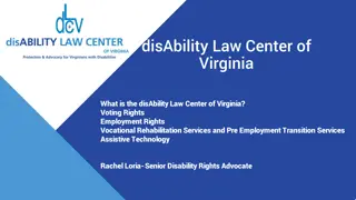 disAbility Law Center of  Virginia