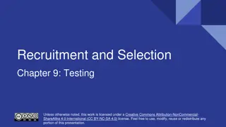 Recruitment and Selection