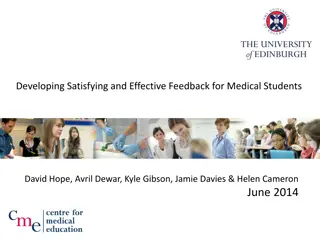 Effective Feedback for Medical Students: Insights from Research