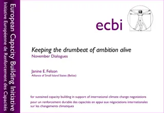 European Capacity Building Initiative - Keeping the Drumbeat of Ambition Alive