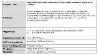 Investigation of Mixing Characteristics in Venturi Nozzle