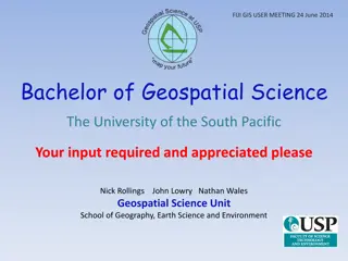 Bachelor of Geospatial Science