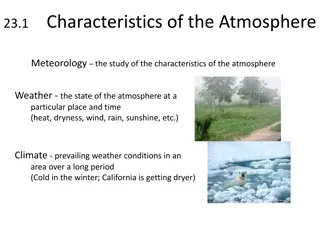 Characteristics of the Atmosphere