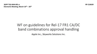 Guidelines for Band Combinations Approval Handling in FR1