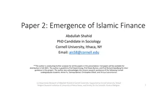 Paper 2: Emergence of Islamic Finance