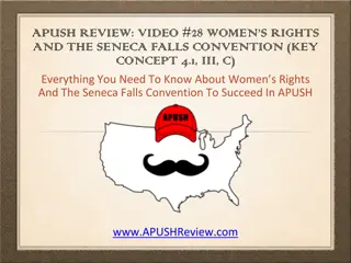 Women's Rights Movement and Seneca Falls Convention Overview