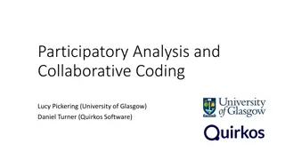 Collaborative Analysis and Participatory Coding