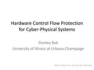 Hardware Control Flow Protection  for Cyber-Physical Systems