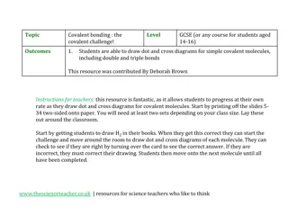 Covalent Challenge: Dot and Cross Diagrams for Molecules