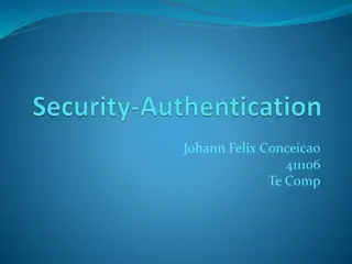 Authentication Overview: Definition and Means