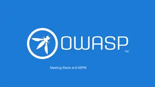 OWASP Sacramento Chapter Meeting Agenda