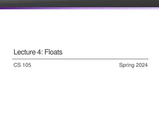 Floating Point Representation