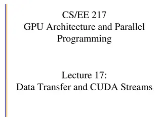 Advanced Features of CUDA APIs for Data Transfer and Kernel Launch