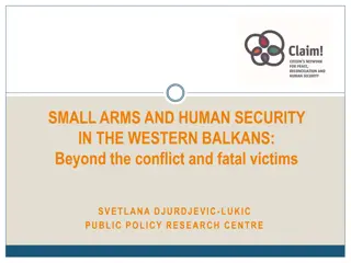 Small Arms and Human Security in the Western Balkans: Beyond the Conflict and Fatal Victims