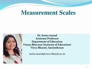 Measurement Scales