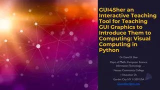 GUI4Sher: Interactive Teaching Tool for GUI Graphics in Python