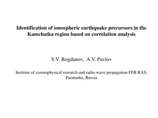 Identification of Ionospheric Earthquake Precursors in Kamchatka