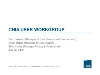 CHIA USER WORKGROUP