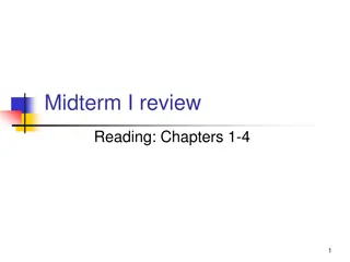 Midterm I review