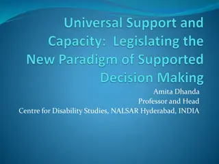 Legislating for Supported Decision-Making