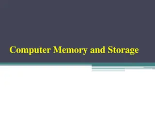 Computer Memory and Storage