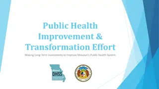 Long-Term Investments for Missouri's Public Health Improvement