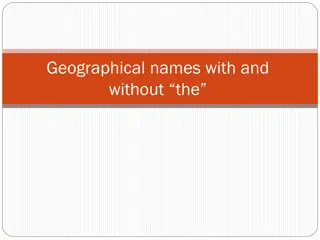 Proper Usage of Definite Articles in Geographical Names