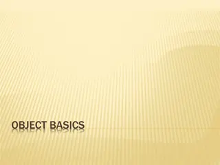 OBJECT BASICS