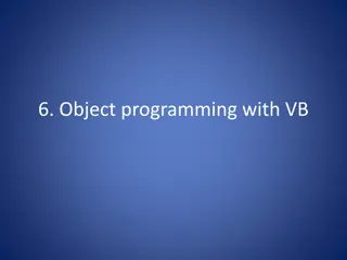 Object-Oriented Programming with VB